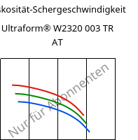 Viskosität-Schergeschwindigkeit , Ultraform® W2320 003 TR AT, POM, BASF
