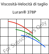 Viscosità-Velocità di taglio , Luran® 378P, SAN, INEOS Styrolution