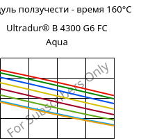 Модуль ползучести - время 160°C, Ultradur® B 4300 G6 FC Aqua, PBT-GF30, BASF