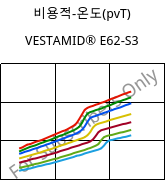 비용적-온도(pvT) , VESTAMID® E62-S3, TPA, Evonik