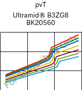  pvT , Ultramid® B3ZG8 BK20560, PA6-I-GF40, BASF