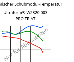 Dynamischer Schubmodul-Temperatur , Ultraform® W2320 003 PRO TR AT, POM, BASF