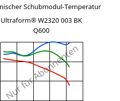 Dynamischer Schubmodul-Temperatur , Ultraform® W2320 003 BK Q600, POM, BASF