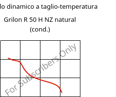 Modulo dinamico a taglio-temperatura , Grilon R 50 H NZ natural (cond.), PA6, EMS-GRIVORY