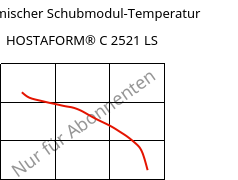 Dynamischer Schubmodul-Temperatur , HOSTAFORM® C 2521 LS, POM, Celanese