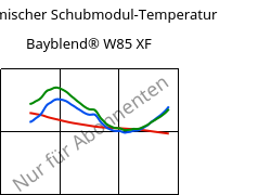 Dynamischer Schubmodul-Temperatur , Bayblend® W85 XF, (PC+ASA), Covestro
