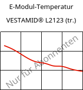 E-Modul-Temperatur , VESTAMID® L2123 (trocken), PA12-I, Evonik