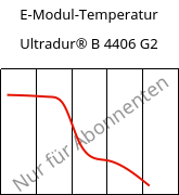 E-Modul-Temperatur , Ultradur® B 4406 G2, PBT-GF10 FR(17), BASF