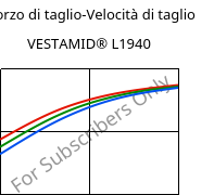 Sforzo di taglio-Velocità di taglio , VESTAMID® L1940, PA12, Evonik