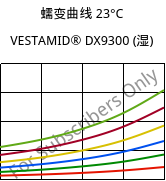 蠕变曲线 23°C, VESTAMID® DX9300 (状况), PA612, Evonik