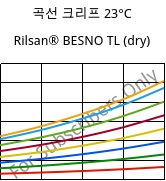 곡선 크리프 23°C, Rilsan® BESNO TL (건조), PA11, ARKEMA