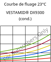 Courbe de fluage 23°C, VESTAMID® DX9300 (cond.), PA612, Evonik