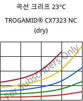 곡선 크리프 23°C, TROGAMID® CX7323 NC (건조), PAPACM12, Evonik