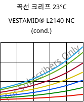 곡선 크리프 23°C, VESTAMID® L2140 NC (응축), PA12, Evonik