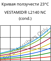 Кривая ползучести 23°C, VESTAMID® L2140 NC (усл.), PA12, Evonik