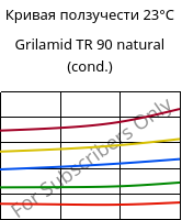 Кривая ползучести 23°C, Grilamid TR 90 natural (усл.), PAMACM12, EMS-GRIVORY