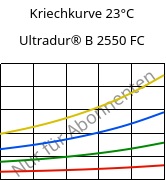 Kriechkurve 23°C, Ultradur® B 2550 FC, PBT, BASF