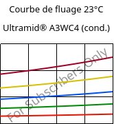 Courbe de fluage 23°C, Ultramid® A3WC4 (cond.), PA66-CF20, BASF