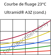 Courbe de fluage 23°C, Ultramid® A3Z (cond.), PA66-I, BASF