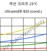 곡선 크리프 23°C, Ultramid® B3S (응축), PA6, BASF