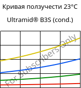 Кривая ползучести 23°C, Ultramid® B3S (усл.), PA6, BASF