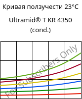 Кривая ползучести 23°C, Ultramid® T KR 4350 (усл.), PA6T/6, BASF