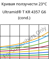 Кривая ползучести 23°C, Ultramid® T KR 4357 G6 (усл.), PA6T/6-I-GF30, BASF