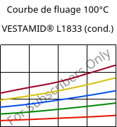 Courbe de fluage 100°C, VESTAMID® L1833 (cond.), PA12-GF23, Evonik