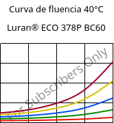 Curva de fluencia 40°C, Luran® ECO 378P BC60, SAN, INEOS Styrolution