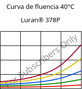 Curva de fluencia 40°C, Luran® 378P, SAN, INEOS Styrolution