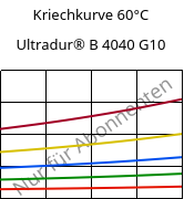 Kriechkurve 60°C, Ultradur® B 4040 G10, (PBT+PET)-GF50, BASF