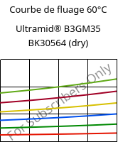 Courbe de fluage 60°C, Ultramid® B3GM35 BK30564 (sec), PA6-(MD+GF)40, BASF