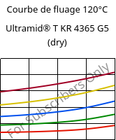 Courbe de fluage 120°C, Ultramid® T KR 4365 G5 (sec), PA6T/6-GF25 FR(52), BASF