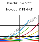 Kriechkurve 60°C, Novodur® P3H-AT, ABS, INEOS Styrolution