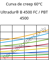 Curva de creep 60°C, Ultradur® B 4500 FC / PBT 4500, PBT, BASF