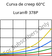 Curva de creep 60°C, Luran® 378P, SAN, INEOS Styrolution