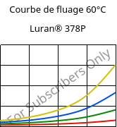 Courbe de fluage 60°C, Luran® 378P, SAN, INEOS Styrolution