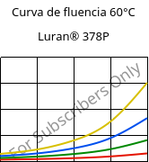 Curva de fluencia 60°C, Luran® 378P, SAN, INEOS Styrolution