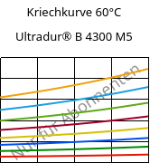 Kriechkurve 60°C, Ultradur® B 4300 M5, PBT-MF25, BASF