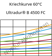 Kriechkurve 60°C, Ultradur® B 4500 FC, PBT, BASF