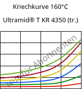 Kriechkurve 160°C, Ultramid® T KR 4350 (trocken), PA6T/6, BASF