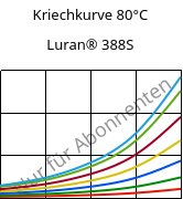 Kriechkurve 80°C, Luran® 388S, SAN, INEOS Styrolution