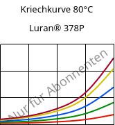 Kriechkurve 80°C, Luran® 378P, SAN, INEOS Styrolution