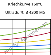 Kriechkurve 160°C, Ultradur® B 4300 M5, PBT-MF25, BASF