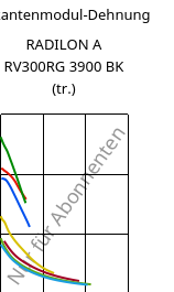 Sekantenmodul-Dehnung , RADILON A RV300RG 3900 BK (trocken), PA66-GF30, RadiciGroup