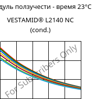 Модуль ползучести - время 23°C, VESTAMID® L2140 NC (усл.), PA12, Evonik