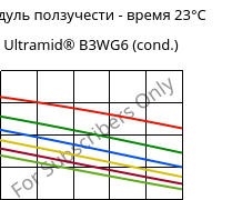 Модуль ползучести - время 23°C, Ultramid® B3WG6 (усл.), PA6-GF30, BASF