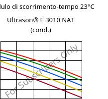 Modulo di scorrimento-tempo 23°C, Ultrason® E 3010 NAT (cond.), PESU, BASF